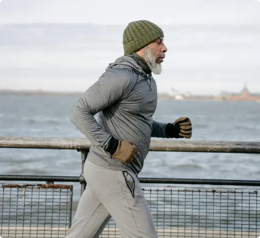 A man doing morning jogging